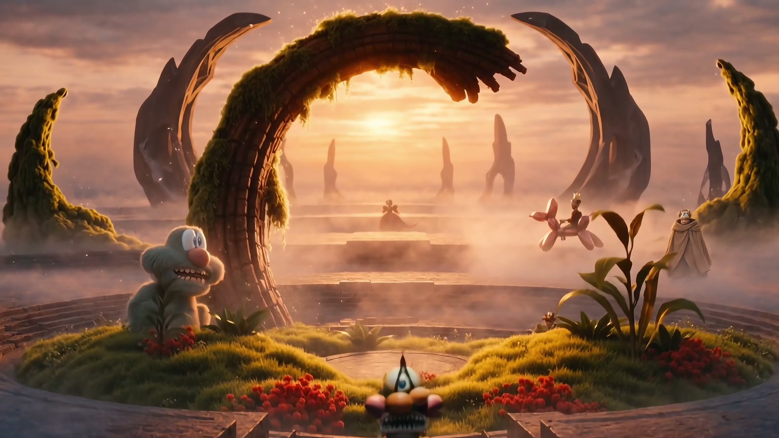 The Mutants spread across a wide world of arches and vegetation