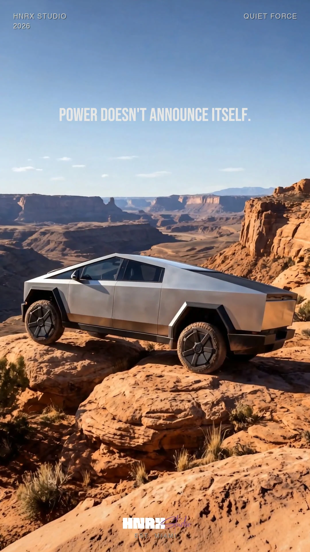 Quiet Force, a Tesla Cybertruck concept film by HNRX Studio
